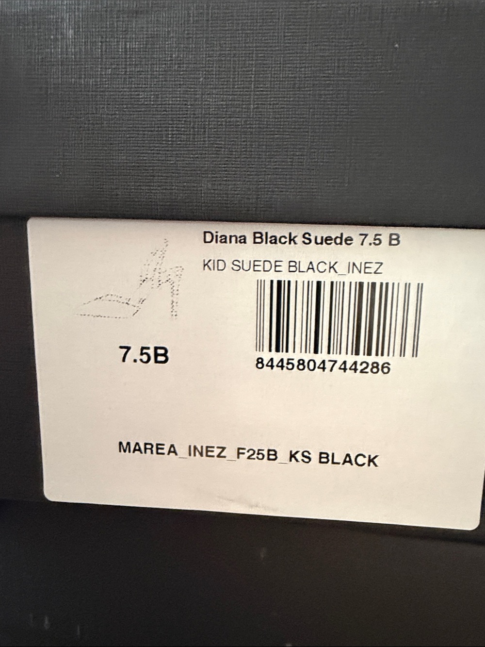 Inez Diana Stiletto pump in black suede size 7.5 M - Picture 16 of 16